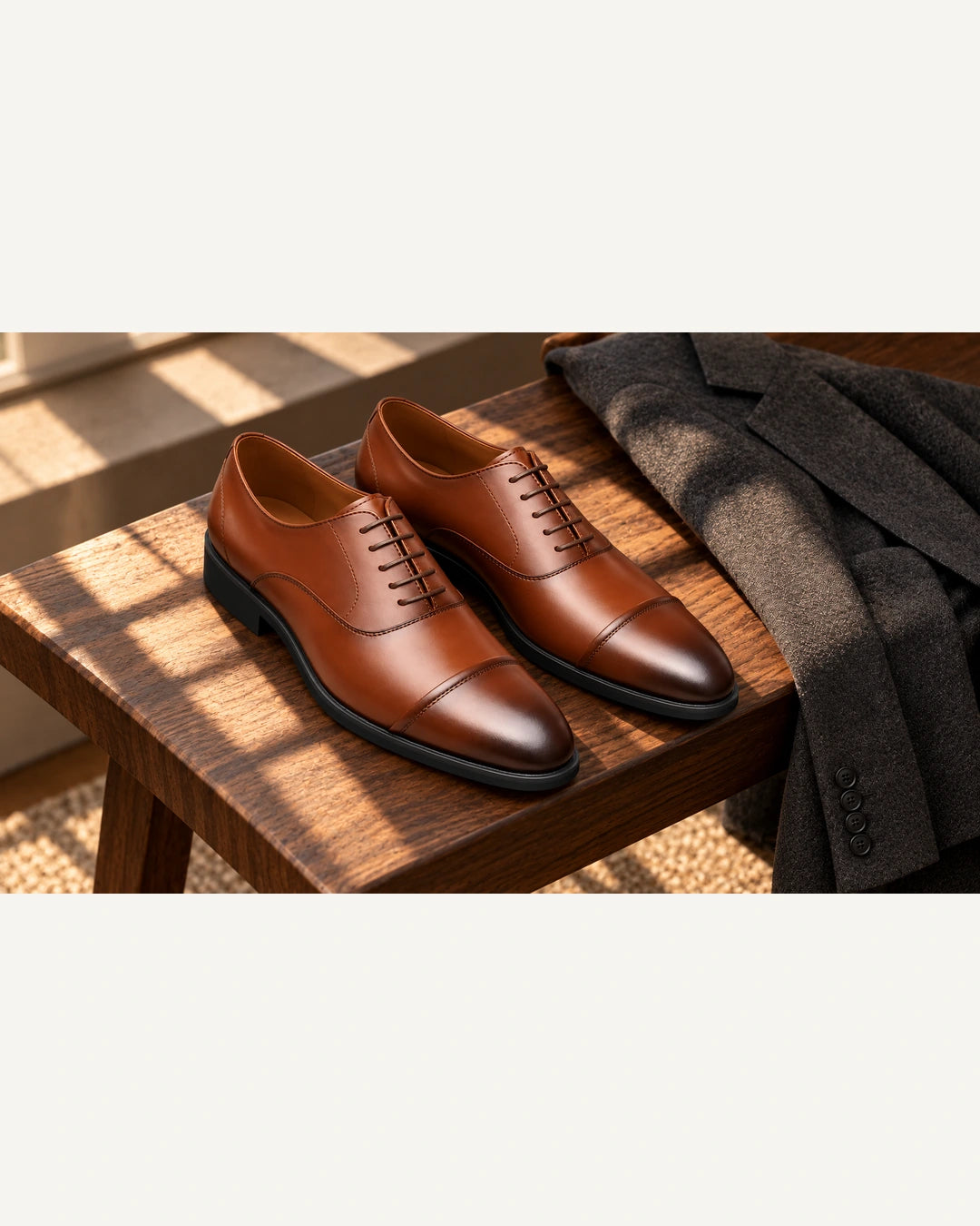 נעלי אלגנט מגביהות דגם Oxfords 6 בצבע חום – צילום Editorial | StepUp Shoes