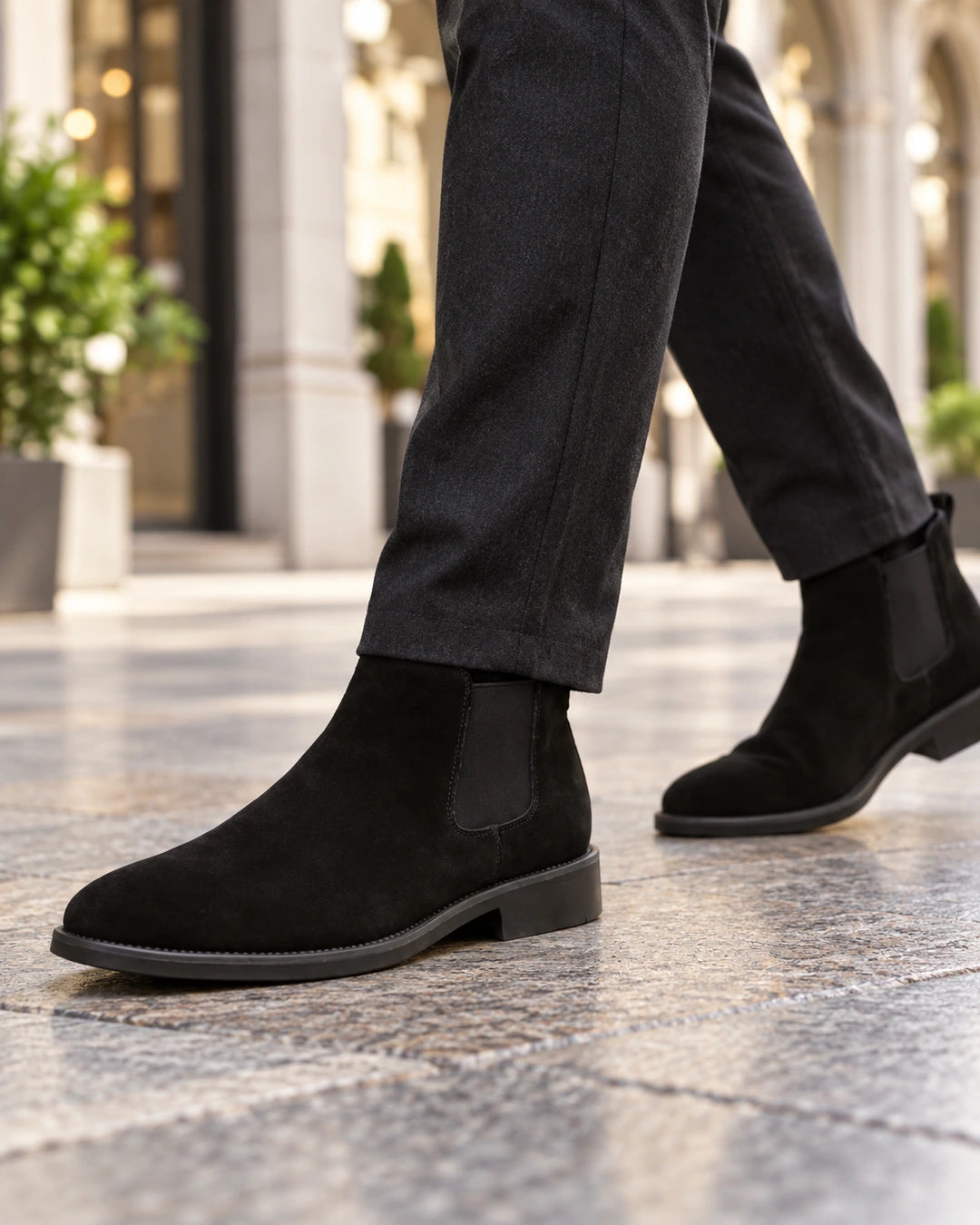 מגפיים מגביהים StepUp Rise שחורות – צילום לייפסטייל | StepUp Shoes