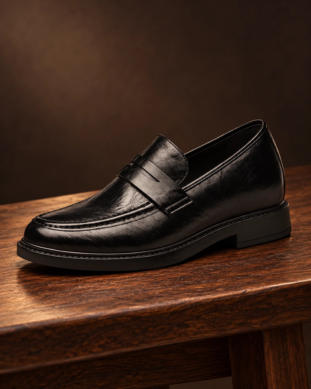 נעלי אלגנט מגביהות דגם Prime Height בצבע שחור – צילום Lifestyle | StepUp Shoes