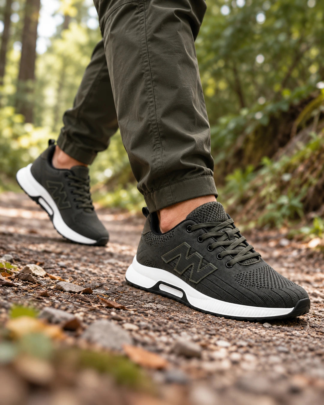 נעלי סניקרס מגביהות דגם Elevix 6 בצבע צבא – צילום Lifestyle | StepUp Shoes