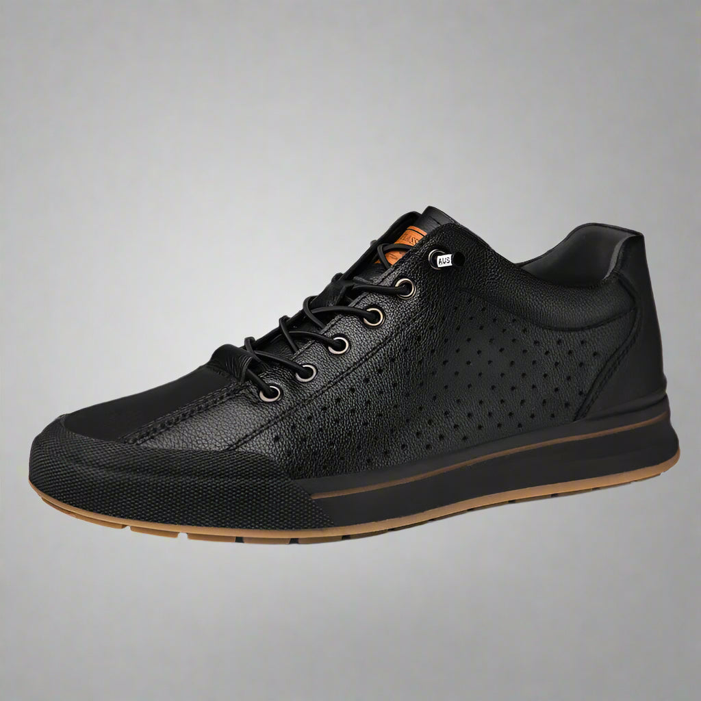 Genuine Leather Casual Shoes for Men 6CM Height Increase Sports Shoes High Quality Flats Shoes Male Brand Office Work Shoe