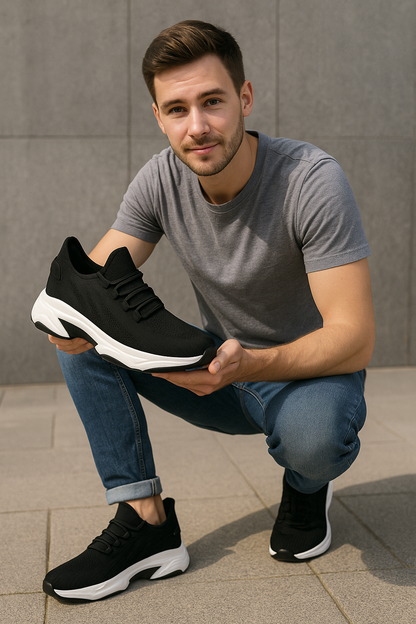 נעלי סניקרס מגביהות דגם Active Y Black