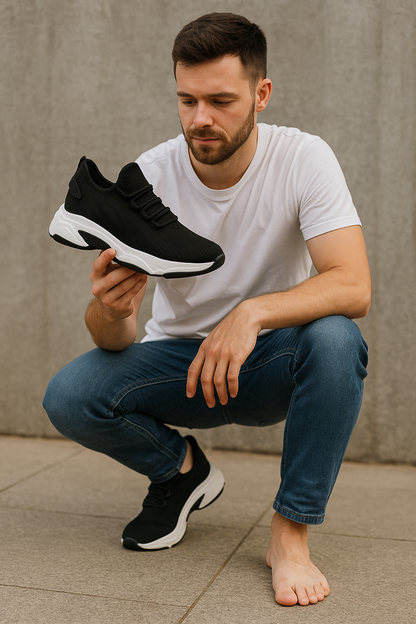 נעלי סניקרס מגביהות דגם Active Y Black