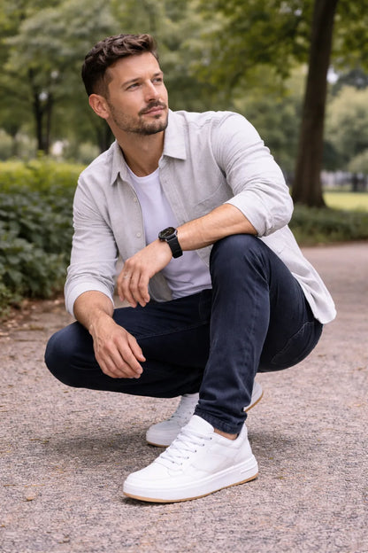 נעלי ספורט אלגנט מגביהות דגם Legacy Leather