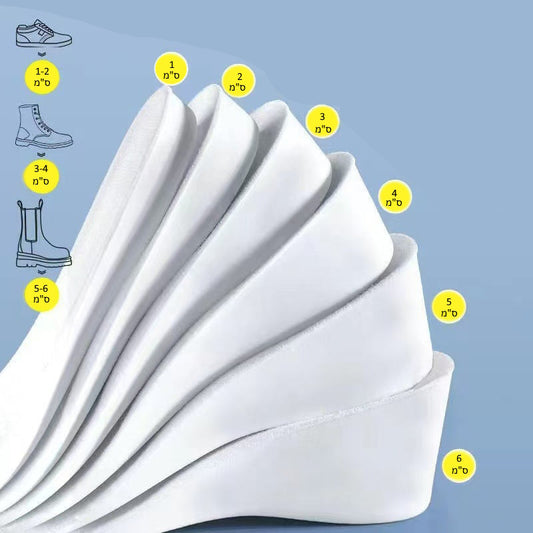 🔝 StepUp Insoles - מדרסים להגבהה נוחה ובלתי נראית