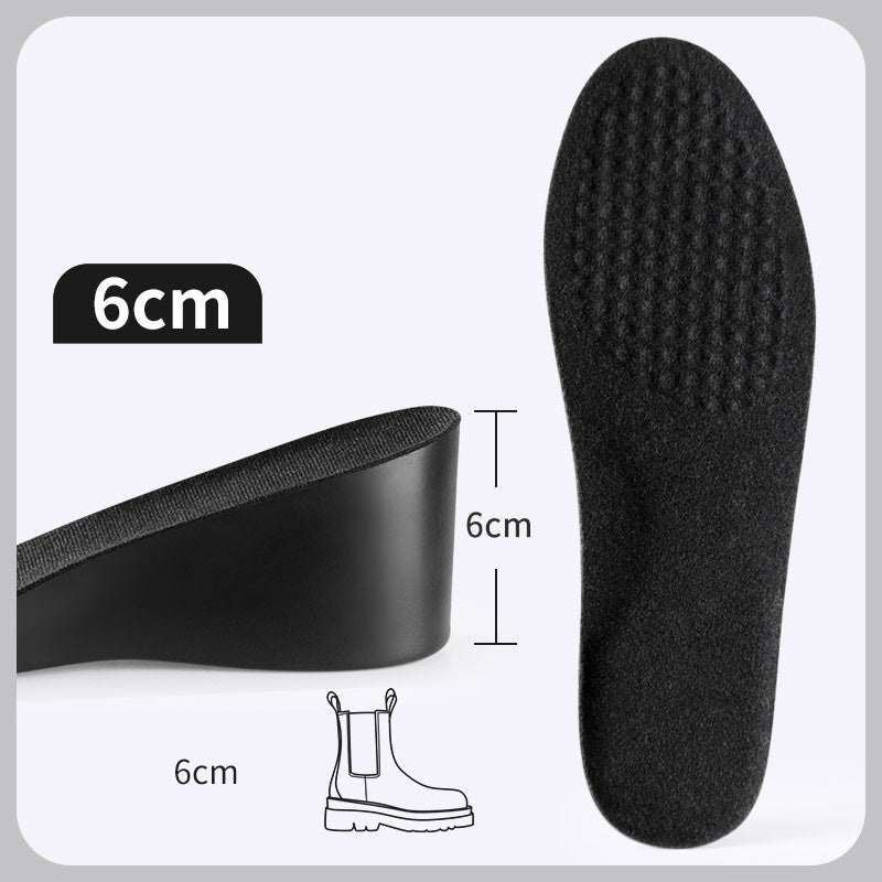 🔝 StepUp Insoles - מדרסים להגבהה נוחה ובלתי נראית -  שחור