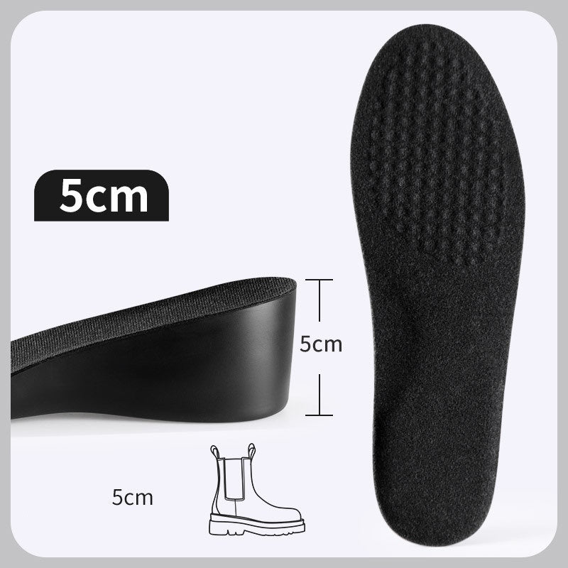 🔝 StepUp Insoles - מדרסים להגבהה נוחה ובלתי נראית -  שחור