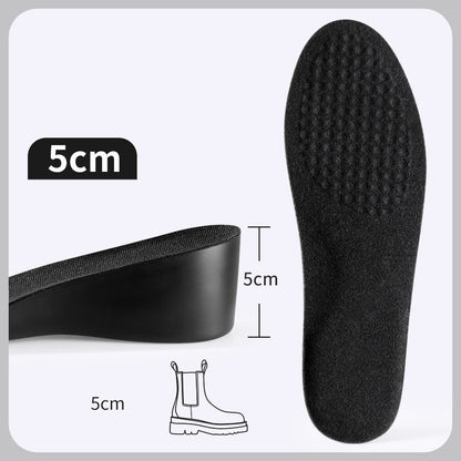 🔝 StepUp Insoles - מדרסים להגבהה נוחה ובלתי נראית -  שחור