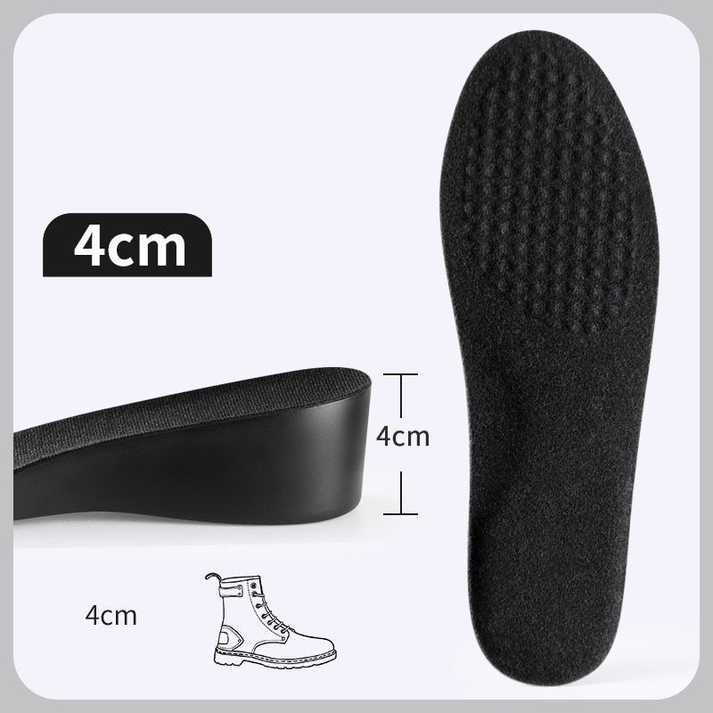🔝 StepUp Insoles - מדרסים להגבהה נוחה ובלתי נראית -  שחור