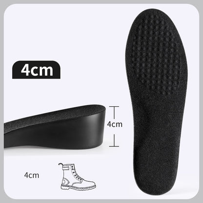 🔝 StepUp Insoles - מדרסים להגבהה נוחה ובלתי נראית -  שחור