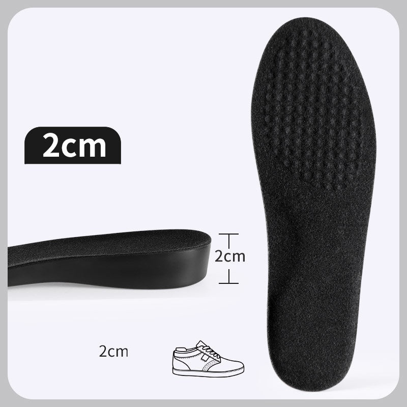🔝 StepUp Insoles - מדרסים להגבהה נוחה ובלתי נראית -  שחור