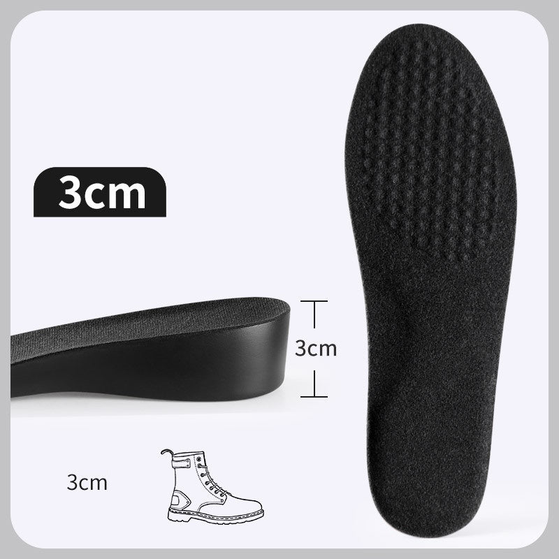 🔝 StepUp Insoles - מדרסים להגבהה נוחה ובלתי נראית -  שחור