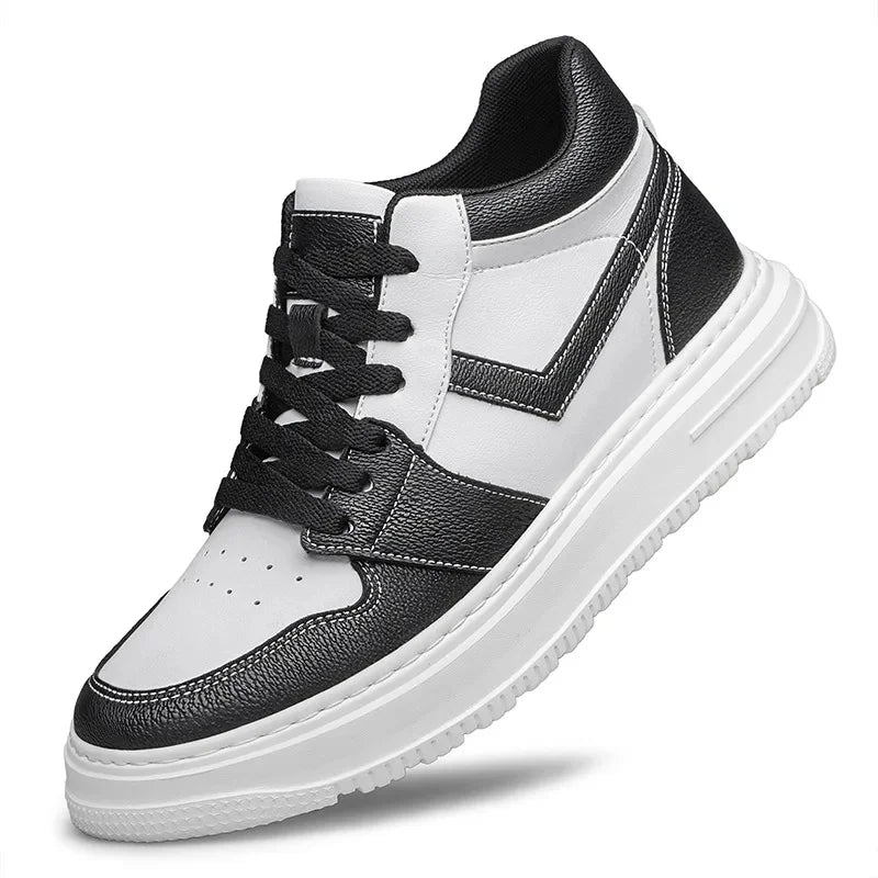 2024 New Invisible Men'S Shoe Height Increasing 6CM Board Shoe Breathable plus Size Casual Trendy Shoe Summer Season