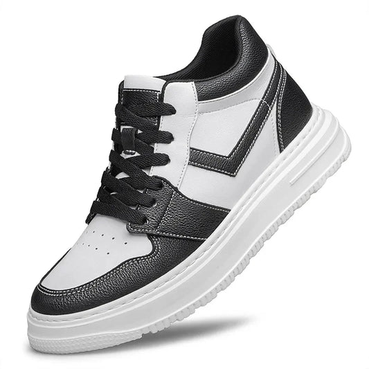 2024 New Invisible Men'S Shoe Height Increasing 6CM Board Shoe Breathable plus Size Casual Trendy Shoe Summer Season