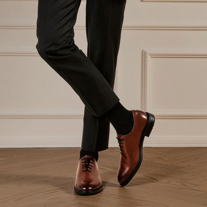Men'S Business Dress Oxfordshoes for Men Genuine Leather Fashion Footwear Mens Comfortable Soft Casual Shoes Gifts
