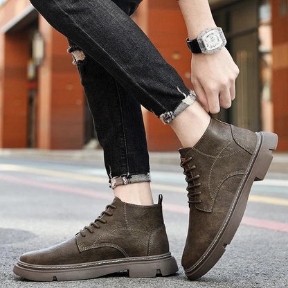 מגפיים דגם Platform Loafers - StepUp Shoes