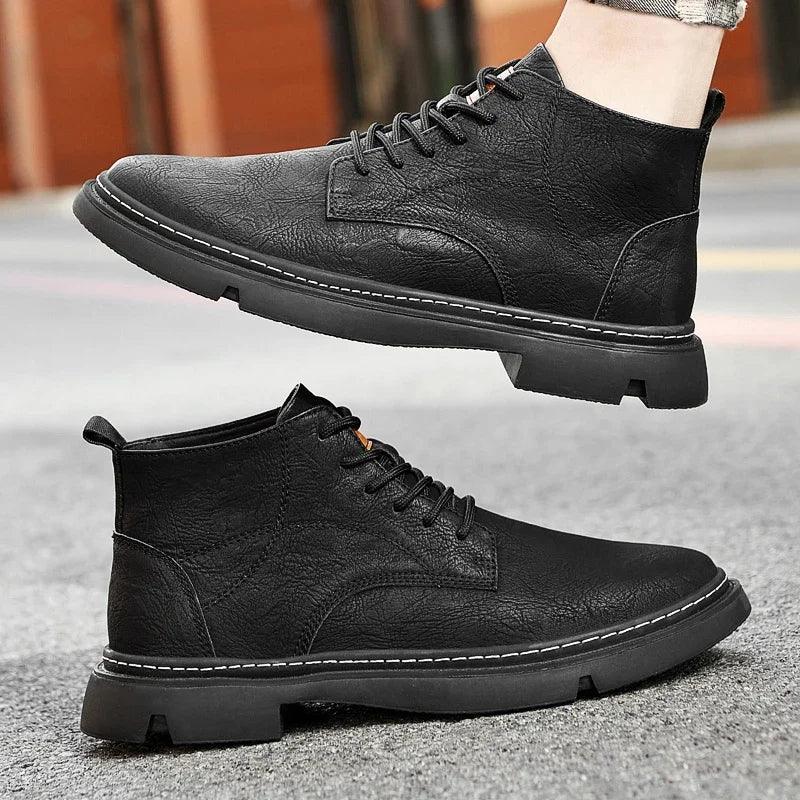 מגפיים דגם Platform Loafers - StepUp Shoes