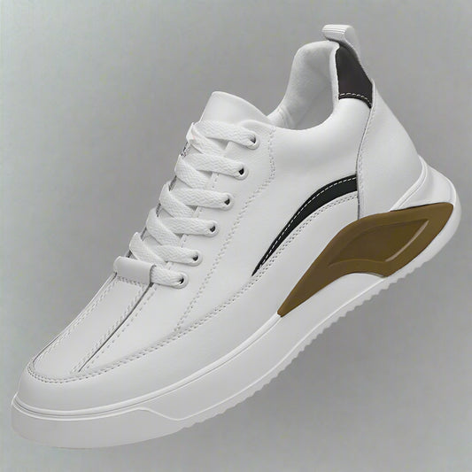New Men Elevator Shoes 4/6/8CM Invisible Inner Heightening Shoe High Quality Genuine Leather Cowhide Outdoor Casual Sports Shoes
