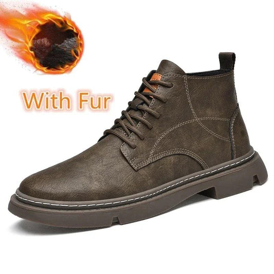 מגפיים דגם Platform Loafers - StepUp Shoes
