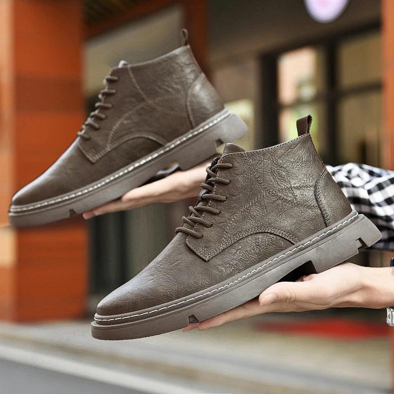 מגפיים דגם Platform Loafers - StepUp Shoes