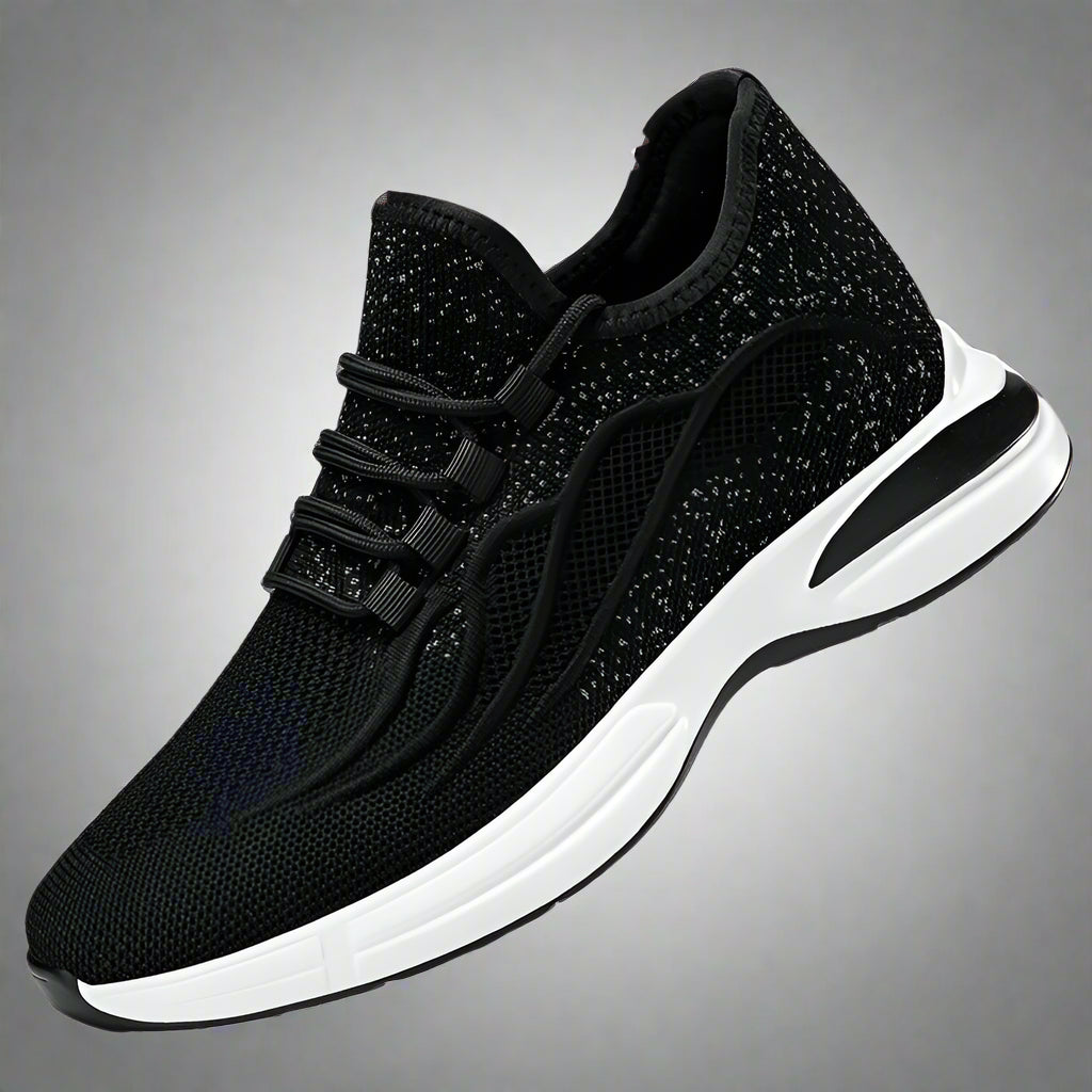 Flying Woven 6/8/10Cm Height Increasing Shoes Men High Quality Breathable Causal Sneakers Male Non-Slip Jogging Walking Shoes