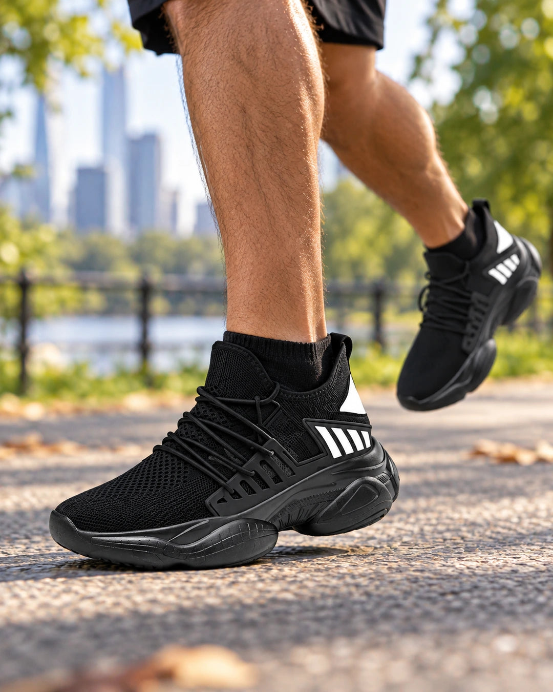 נעלי ספורט מגביהות Nimbus Lift Sport לגברים בצבע שחור, צילום לייפסטייל