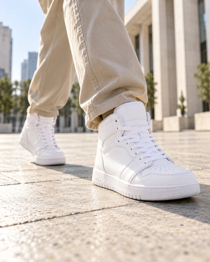 נעלי כדורסל Air Step בצבע לבן, צילום לייפסטייל
