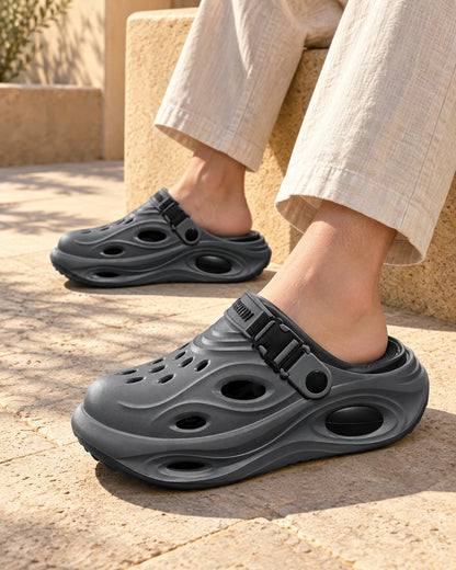 כפכפים מגביהים דגם Relax Pro לגברים בצבע אפר וולקני [דגם דגל], צילום אדיטוריאלי