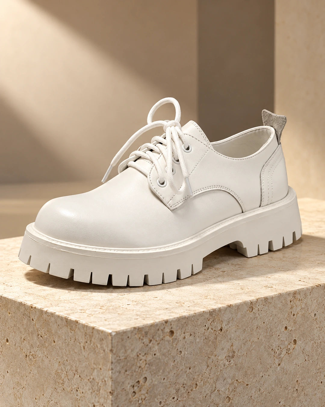 נעלי אלגנט מגביהות דגם Santino בצבע white 6cm – צילום מוצר פרימיום בסטודיו | StepUp Shoes