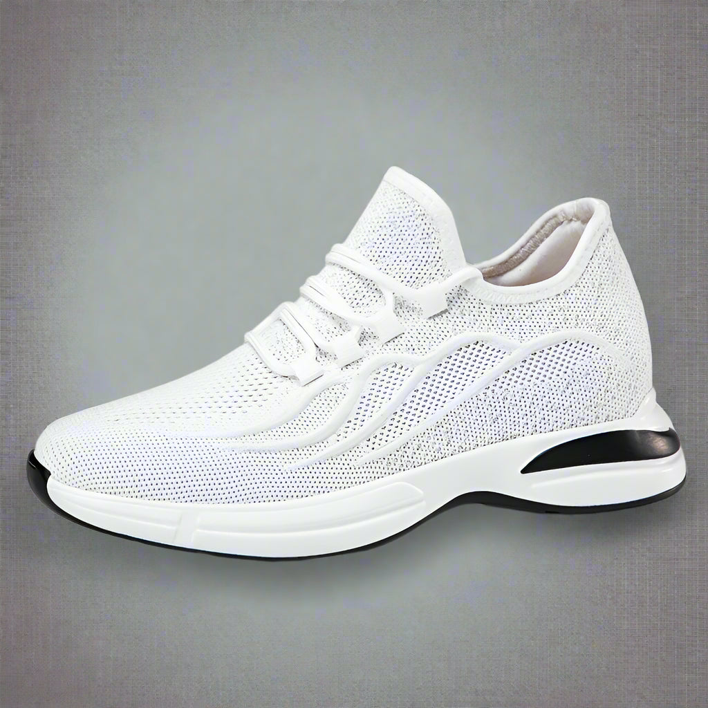 Flying Woven 6/8/10Cm Height Increasing Shoes Men High Quality Breathable Causal Sneakers Male Non-Slip Jogging Walking Shoes