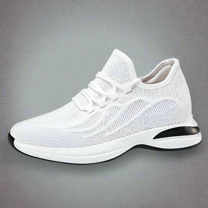 Flying Woven 6/8/10Cm Height Increasing Shoes Men High Quality Breathable Causal Sneakers Male Non-Slip Jogging Walking Shoes