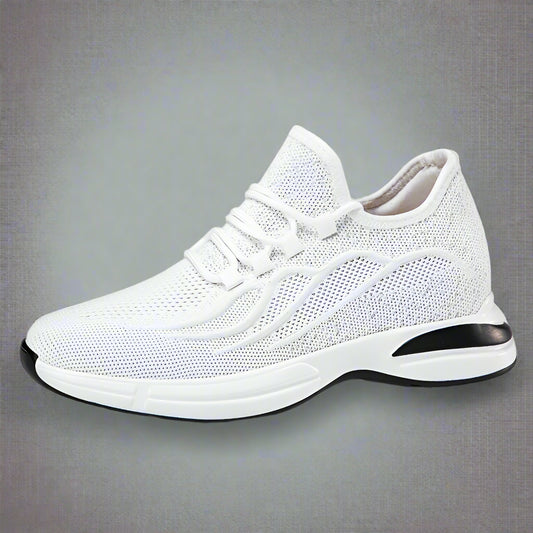 Flying Woven 6/8/10Cm Height Increasing Shoes Men High Quality Breathable Causal Sneakers Male Non-Slip Jogging Walking Shoes