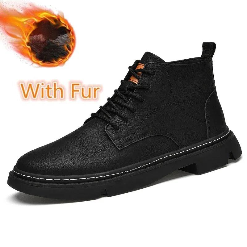מגפיים דגם Platform Loafers - StepUp Shoes
