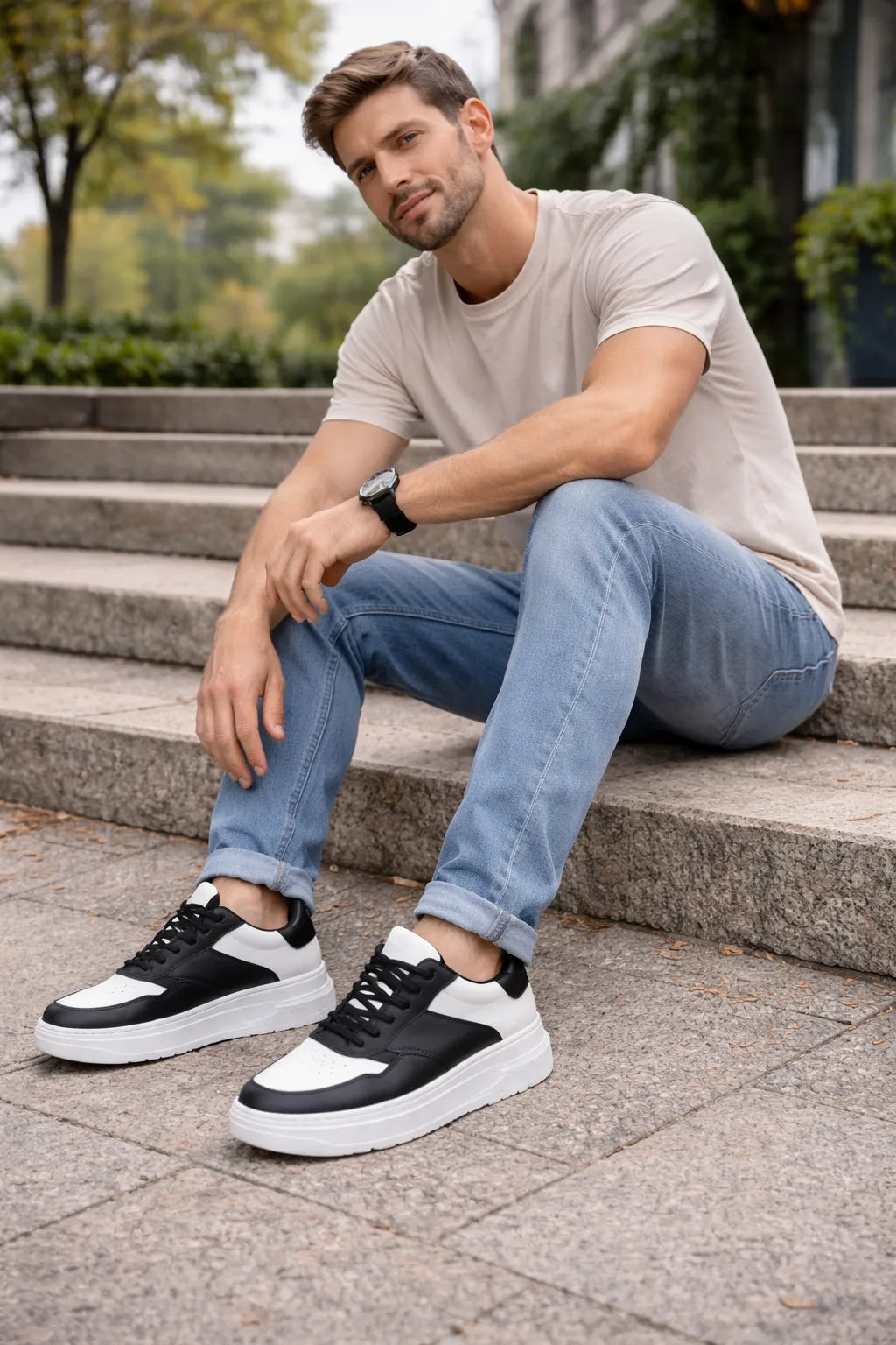 נעלי סניקרס מגביהות דגם Stealth Height