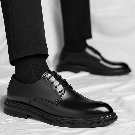 Hollow Out Elevator Shoes Men Dress Shoes 3/6/8 Cm Formal Shoes Spring/Summer Classic Business Luxury Men Oxfords Lift Suit Shoe