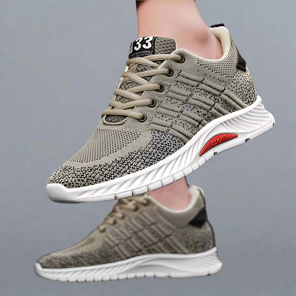 Sneakers Men Elevator Shoes Height Man Mesh Tall Fashion Sports plus Size 37-46