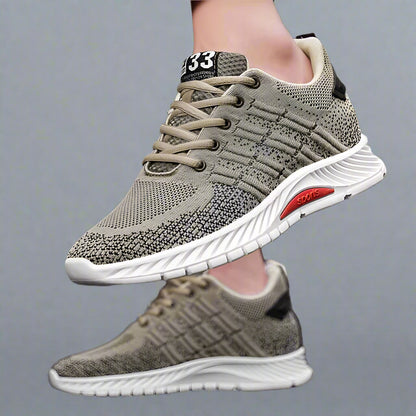 Sneakers Men Elevator Shoes Height Man Mesh Tall Fashion Sports plus Size 37-46