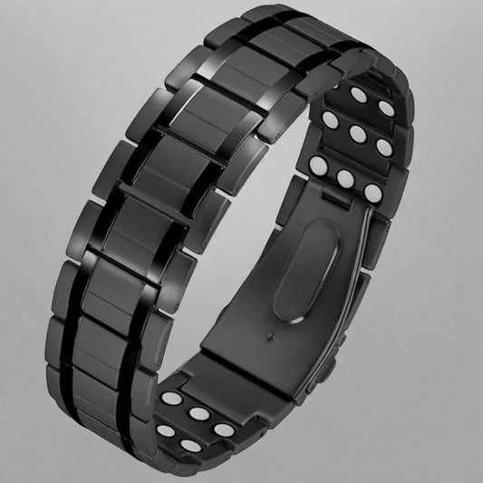 Titanium Steel Bracelets with 3X Ultra Strenth Neodymium Magnets Adjustable Health Magnetic Therapy Link Bracelet