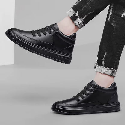 New Invisible Inner Height Increasing Men'S Shoes 8Cm Trendy Sports Shoes White Shoes British Height Increasing Casual Sneakers