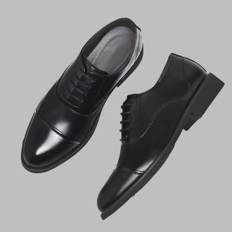 Business Height Increasing Shoes Men Taller Elevator 6CM Invisible Insole for Daily Mens Heighten Increased Wedding Oxfords Male