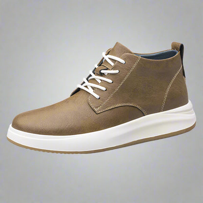 Men'S Genuine Leather Casual Sports Shoes 2025 New Elevator Shoes 8Cm 6Cm Height-Enhancing Shoes Men'S Tall Male Designer