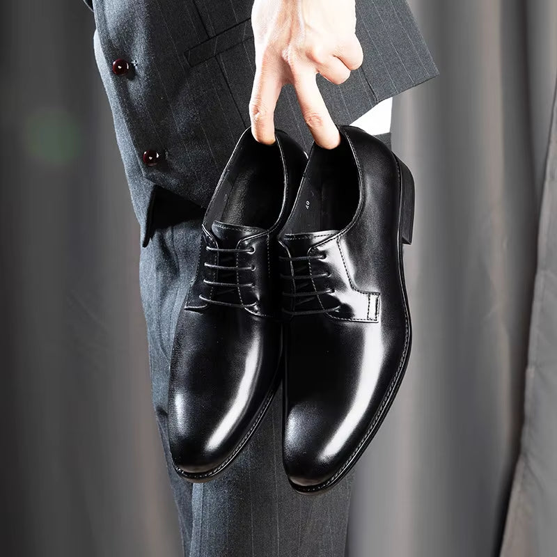 Fashion Men Dress Shoes plus Size 38-48 Elegant Microfiber Leather Shoes for Men Formal Shoe Male Oxfords