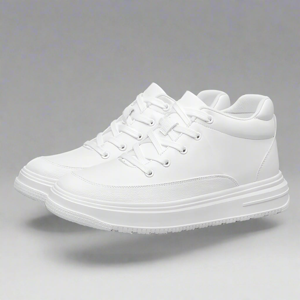 New Invisible Inner Height Increasing Men'S Shoes 8Cm Trendy Sports Shoes White Shoes British Height Increasing Casual Sneakers