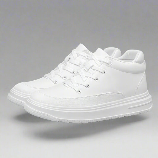 New Invisible Inner Height Increasing Men'S Shoes 8Cm Trendy Sports Shoes White Shoes British Height Increasing Casual Sneakers