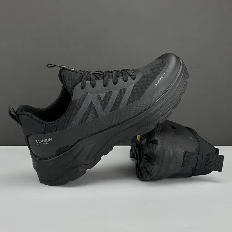 Men'S Summer New Sport Shoes Breathable Mesh Outdoor Running Shoes Thick Bottom Anti-Slip Soft Sole Casual Shoes