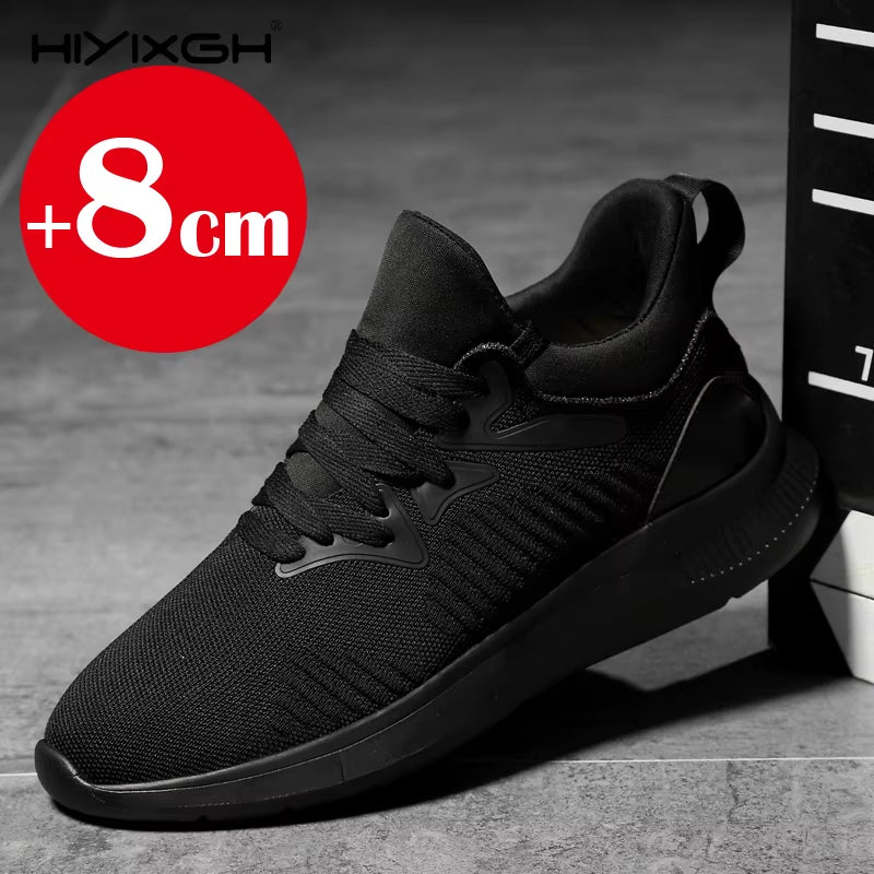 Elevator Shoes for Man Height Increase 6Cm 8Cm 2025 Luxury Brand Sneaker Genuine Leather Men'S Hidden Heels Casual Shoe Heights