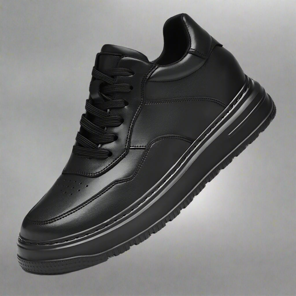 Genuine Leather Height Increasing Elevator Shoes Men Woman Breathable Height Increase Shoes 8Cm Man Sneakers Sport Casual Shoes
