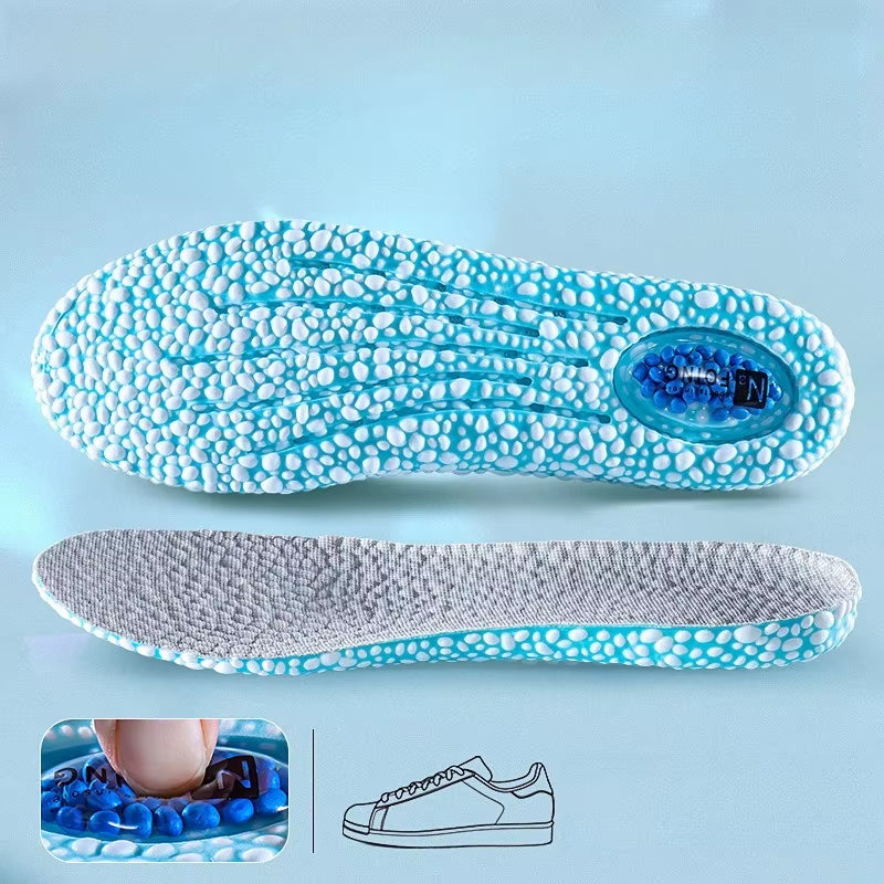 1 Pair EVA Material Invisible Height Increase Insoles for Shoes Breathable Shock Absorption Comfortable for Women Men