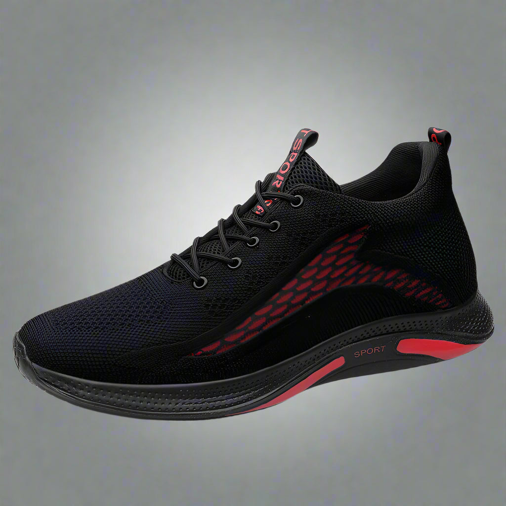 Fashion Elevator Shoes Men'S White Sneakers Hidden Heels Heightening Shoes for Men Black Breathable Mesh 8CM Sports Taller Shoes